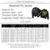 Jackor Fashion Children's Jacket för Boy Zipper Leather Coat 2023 Baseball PU Windbreaker 231215