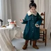 Jackets 8341 Children's Denim Coat 2023 Winter Lamb Wool Stitching Baby Girl's Jacket Long Thick 2 11Y Kid's 231215
