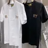 高品質のメンズデザイナーブラックゴールドメンズTシャツメンズウェアデザイナーがホワイトTシャツ夏春と秋のエクストラサイズM-5XLを脱ぐ