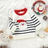 Pullover Christmas Baby Sweater lebed lebed santa santa elk print darm ward word close long leareve pullovers stops steptwear for toddler 231215