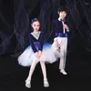 Stage Wear Children's Day Chorus Costumes Performance Clothes Grand Choir Boy Girl Dance Ballet Dress School Pupil Recitation Costume