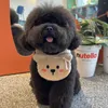 Köpek Giyim Sevimli Peluş Karikatür Ayı Sonbahar ve Kış Sıcak Eşarp Kedi Köpek Drooling Havlu Havelki Çift Kullanım Bichon Teddy Aksesuarlar