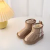 Boots Children's shoes Girl's Fashion Transparent Upper Snow Boy's Thick Plush Ankel High Warm Winter Size 23 37 231215