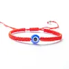Браслет 15 шт. турецкий синий плетеный браслет ручной работы из красной веревки для женщин и мужчин ювелирные изделия дружбы Lucky Thread String Регулируемый подарок 231215