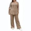 2023 herfst en winter nieuwe Europese en Amerikaanse temu hot sale hot suit plus size tweedelige damesloungewear