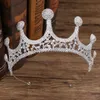 Witte mooie prinses hoofddeksels Chique bruidstiara's Accessoires Prachtige kristallen parels Bruiloft tiara's en kronen 12105264A