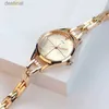 Relógios femininos pulseira relógio para mulheres elegante rosa ouro senhoras luxo relógios de pulso strass simples moda feminina quartzo relogio femininol231216