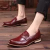 ドレスシューズOutono Sapatos Masculinos de Couro Vestido Megocios Luxo Oxfords Classico Cavalheiro Para Homem