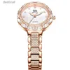 الساعات النسائية Wiilaa Women Winst Watches for Clock Clock Rose Gold Women Bracelet Quartz Watches Luxury Luxury elegant Rhinestone dropshipl231216