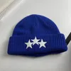 Berretti firmati unisex Applicazione a tre stelle Un cappello lavorato a maglia M Cappello di lana ricamato alla moda Mantieni caldo il berretto da strada