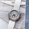 Brand Watches Men Women Leopard Crystal Diamond Style Rubber Strap Quartz Wrist Watch X184246H