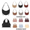 Womens numero Dix Half Moon Shoulder Bag Mens Pink Designer Tote Handväska Koppling Luxurys Väska Purse Läder armhåla Black Bag Fashion Crossbody Cyme Sac Hobo Cloud PAGS