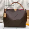 5A 1: 1 Luxury Designer Bag Graceful M43704 On the Go mm Mini Totes väskor Luxury Handväskor Real Leather Canvas Shopping Shopping Classic Purse