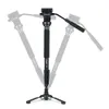 Accesorios Yunteng VCT588 Trípode Monópodo Telescopio extensible con un cabezal de arrastre de fluido de base de trípode desmontable para videocámara para la cámara