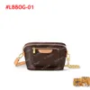 2024 Bumbag High Rish Bumbag Designer Mini Waist Bag 43644 46784 82335 Фанни-пакет коричневая цветочная кожа.