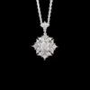 Xiy Halskette aus reinem Weißgold, GIA, 0,50 ct, Haupt-E-Vs1-M-Diamant, trendiges, edles Schmuckset nach Maß