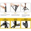 Accessoires Ring Light Stand Photography Flexible Lamp Tripod Selfie Support pour Studio Umbrella Fort éteinte Panneau LED Speedlite Flashs DSLRS