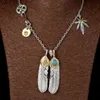 Подвески, новое ожерелье с перьями Takahashi Goro Sheyugoros, мужское ожерелье, женская цепочка для свитера, модная звезда, тот же абзац