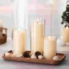 Candle Holders 3 Pcs Vase Shade Home Decor Dining Room Light Fixture High Borosilicate Glass Clear Covers