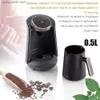 Kahve Makineleri Kahve Potları Moka Pot 0.5L Yarı Otomatik Türk Kahve Makinesi Termal Kapsül Kahve Makinesi Sütü Cappuccino Ücretsiz Kargo T231216