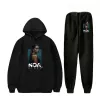 Singer Noa Kirel Merch Men's Sportswear Set Casual Tracksuit Two Piece Set Top and Pants Sweat Suit Man Sporting Suits