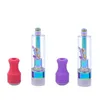 Runty Vape Cartridge Rainbow Ceramic Coil Atomizer 0.8/1.0ml Empty Atomizers 510 Thread Thick Oil Cartridges with Package