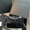 high quality winter luxurys designers shoulder crossbody bags fashion women velvet chain bag handbags crossbody wallet totes classic handbag clutch ladies purse