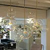 Boule de verre clair salon lustres art déco bulle abat-jour lustre moderne éclairage intérieur restaurant iluminacao2911
