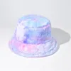 Wide Brim Hats Women Winter Spring Hat Tie-dye Fashion Fleece Warm Fisherman Outdoors