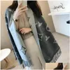 Scarves Designer Scarf Big Size Women Printed Embroidery Silk Winter Print Foard Satin Square Head Luxury Christmas Present Drop Deliv Dhplp