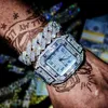 HBP Hip Hop Bling Iced Out Watch Bransoletka dla kobiet Crystal Kryształowy łańcuch tenisowy Men Men Miami Biżuter