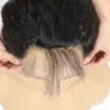 Cabelo humano reto perverso 13x4 fechamentos frontais de renda transparente pré arrancados linha fina natural