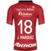 Männer Club Team 26 ROCHA Fußballtrikots Atlas 17 MARTINEZ 32 LOZANO 5 ZALDIVAR 23 CAICEDO 30 AGUIRRE 20 ZAPATA Fußballtrikot-Kits Uniform 23/24 Atmungsaktiv Individuell angepasst