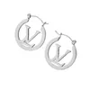 Hoop Huggie Femmes Hoops Boucles d'oreilles Mode Femmes Cercle Simple Boucle d'oreille en or Bijoux Luxurys Designer Boucles d'oreilles Silver Letter Stud Boucle d'oreille Set cadeau