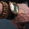 47MM boîtier en bronze hommes montre hommes montre-bracelet étanche saphir cristal bracelet en cuir véritable 00968 00382 00507 00671 968 382 507 6282Y