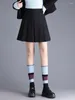 スカートZuzkセクシーなプリーツミニ韓国ファッション秋冬のハイウエストレディースブラックスカート女性スーツjupeガールズY2K