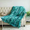 Blankets Double Thickening Throw Tie-dye PV Pile Blanket Designer For Sofa Lomb Wool Home Office Nap Portable