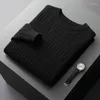 Männer Pullover Herbst Winter Kaschmir Pullover Männer Oansatz Pullover Große Größe Top Merino Wolle Stricken Lose Weiche Männliche Jacke