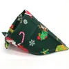 Hondenkleding Huisdier Kerst Handdoek Kat Kerstman Kraag Kitten Puppy Katoen Driehoek Slab Feestkostuums Vakantie Sjaal Accessoires