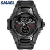 Smael New Fashion Dual Time Led Digital Watch Men Waterproof Chronograph Casual Mens Sport Quartz Watches Saat Relogio Masculino 2232T