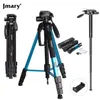 Innehavare Jamry Brand 1,76m 2in1 Monopod Aluminium stativ för fotografering Live Stativ med 360 graders panoramisk bollhuvud Snabbt release