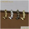 Arts And Crafts 200Pcs 4Colors 20X4Mm Alloy Mermaid Charms Metal Pendants For Diy Necklace Bracelets Jewelry Making Handmade Drop De Dhvwr