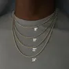 Kedjor 2021 Classic Rope Chain Men Necklace Bredd 2 3 4 5 mm rostfritt stål Figaro Kina för kvinnor smycken275l