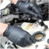 Cleaning Gloves 100 pièces gants en Nitrile imperméable à l'eau allergie Latex de qualité alimentaire nettoyage sécurité travail pour ménage mécanicien cuisine Drop Del Dh02M