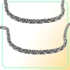 New arrival Silver Thick Link Chain fashion Byzantine Necklace Stainless Steel Mens Chains Jewelry Long Necklace45mm width4554996