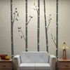 5 Grandi alberi di betulla con rami Adesivi murali per la camera dei bambini Rimovibili Vinile Wall Art Baby Nursery Wall Decalcomanie Citazioni D641B 20120182G