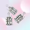 200 st mycket antik silverpläterad hus charms hänge för smycken som tillverkar armband tillbehör diy 22x12mm240s1935746