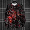 Herrtröjor Vintage Men's Sweatshirt Roligt geometriskt mönster 3D -tryck Simple Men's Top Daily Casual Clothing Loose Overdimensionerad tröja 231215