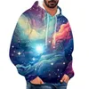 Hoodies masculinos soltos impressos com capuz versátil quente e engrossado moletom personalizado casual moda esportes