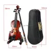 Arts And Crafts High Quality Mini Violin Upgraded Version With Support Miniature Wooden Musical Instruments Collection Decorative Or Dhurg